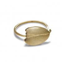 Bague fil feuille